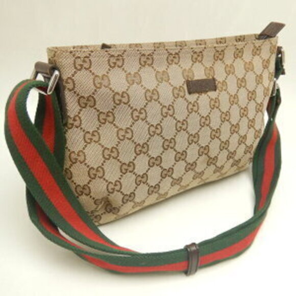 Gucci Sherry Line Shoulder Bag GG Canvas Brown - Picture 2 of 10